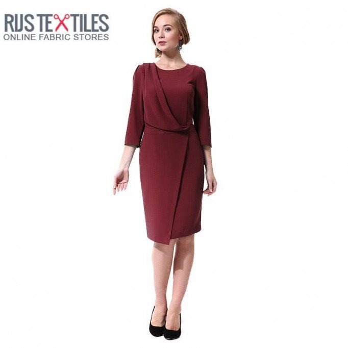 Stretch Gabardine Fabric Bordeaux - (Gabardine Fabric )