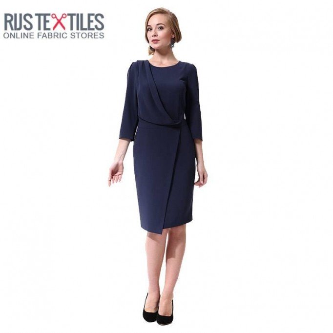 Stretch Gabardine Stoff Marineblau  - (Gabardine Stoffe )