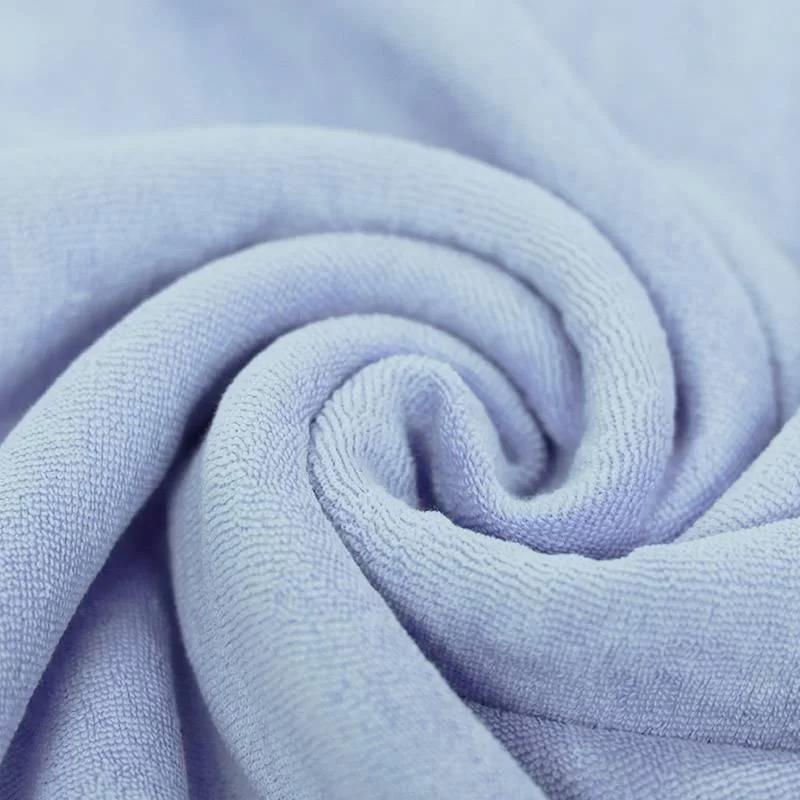 Stretch Badstof Licht Blauw