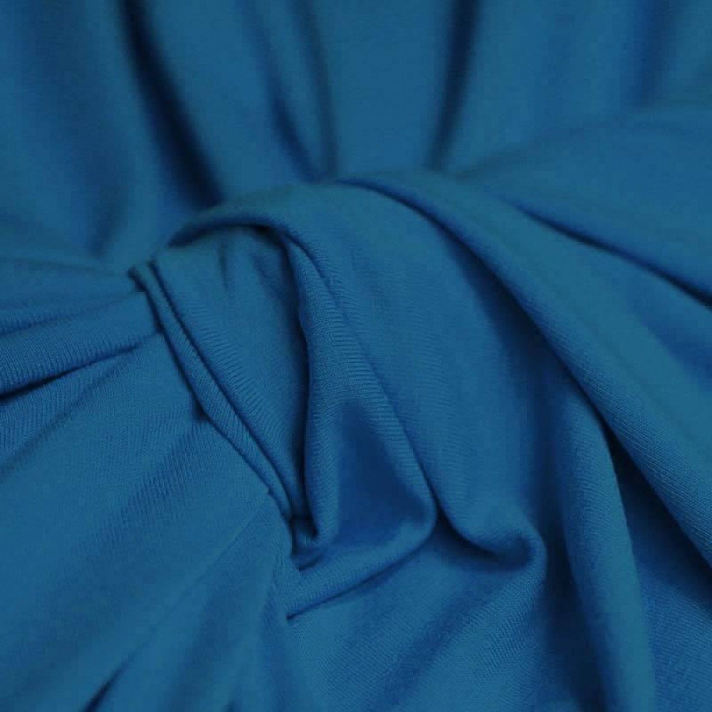 Viscose Jersey Petrol Blue