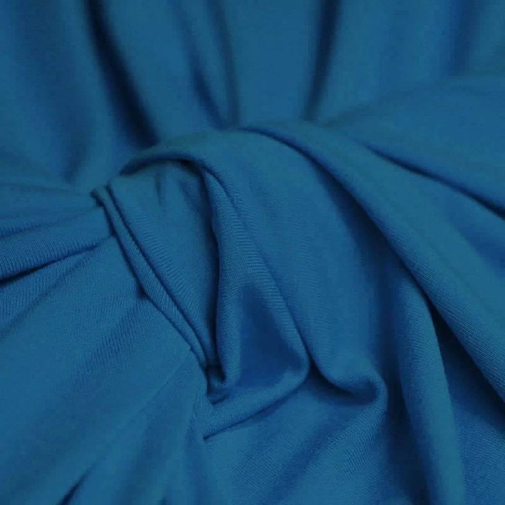 Viscose Jersey Stof Petrol Blauw Viscose Jersey Stof Petrol Blauw