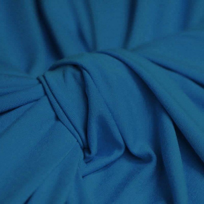 Tissu Viscose Jersey Essence Bleu - (Tissu Jersey Viscose)