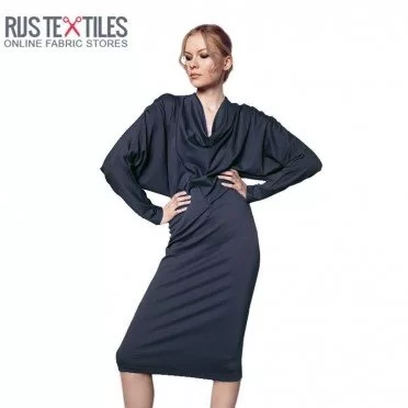 Tissu Jersey Modal Marine Tissu Jersey Modal Marine - (Tissus Jersey)