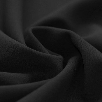 Tessuto Scuba Crepe Jersey Nero Tessuto Scuba Crepe Jersey Nero