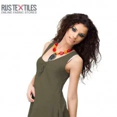 Stretch Leinenstoff Armeegrün Stretch Leinenstoff Armeegrün