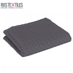Waffle Fabric Jacquard Dark Grey