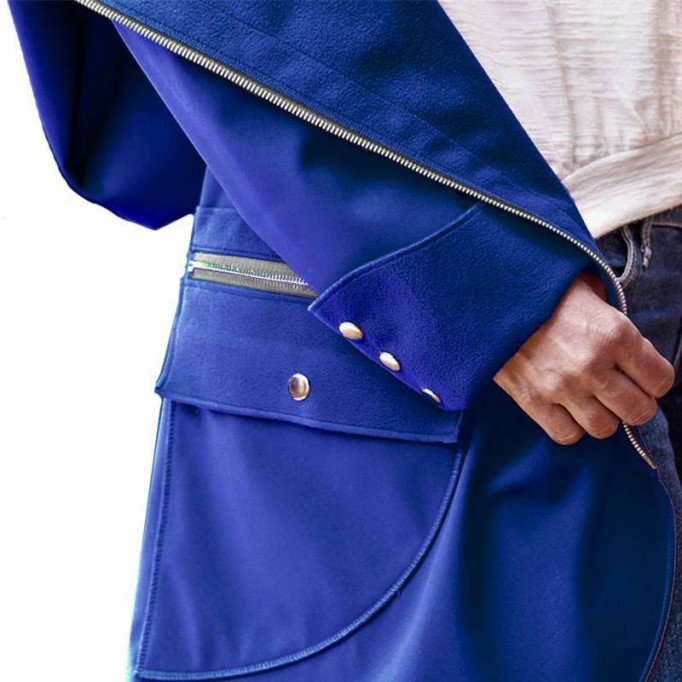 Tissu Softshell Stretch Cobalt  - (Tissu Softshell)
