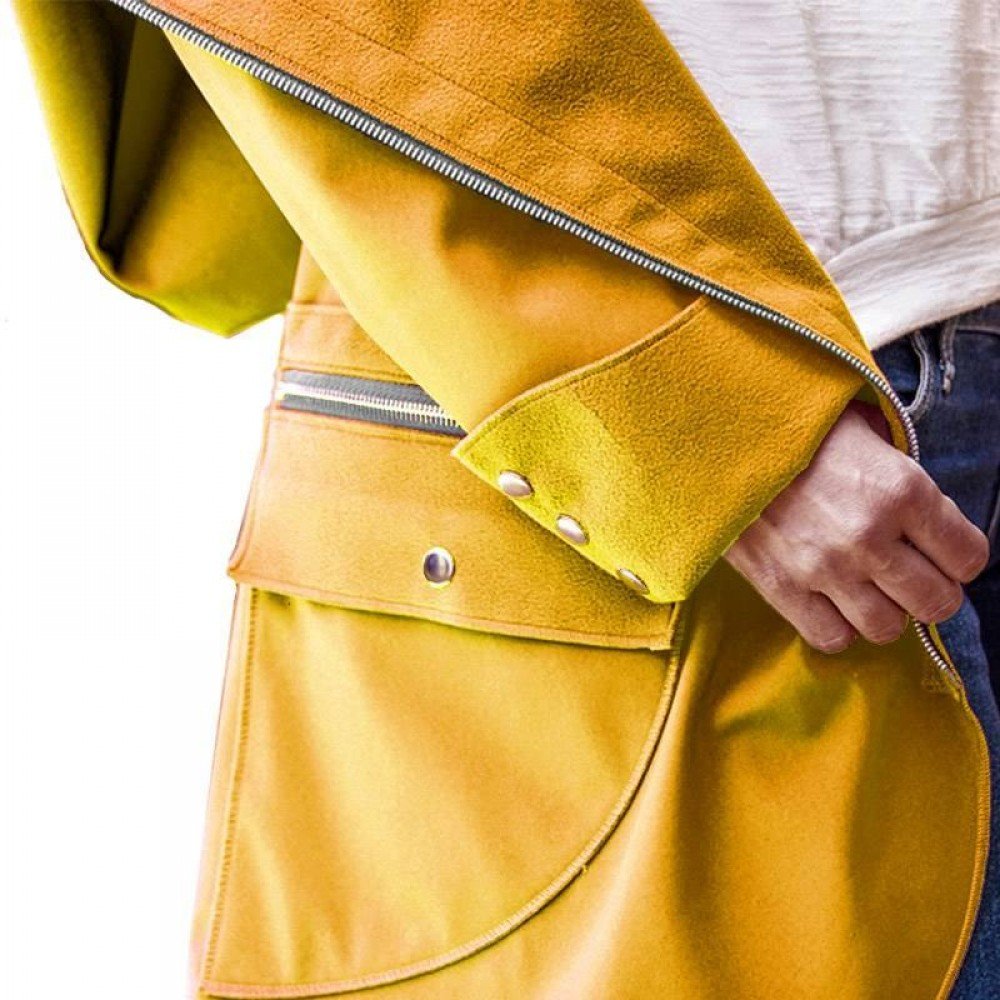 Softshell Stretch Stof Oker - waterafstotend en winddicht Softshell Stretch Stof Oker - (Softshell Stoffen)