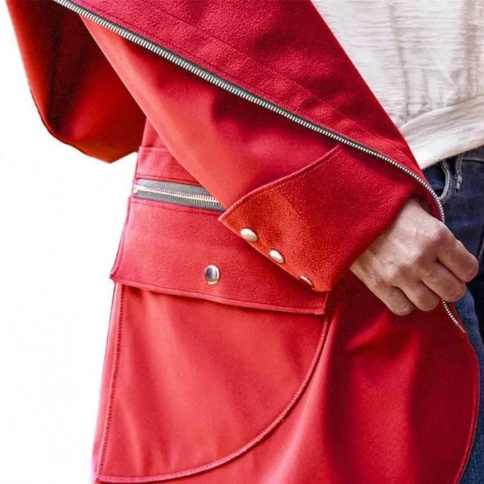 Softshell Stretch Fabric Red - (Softshell Fabric)