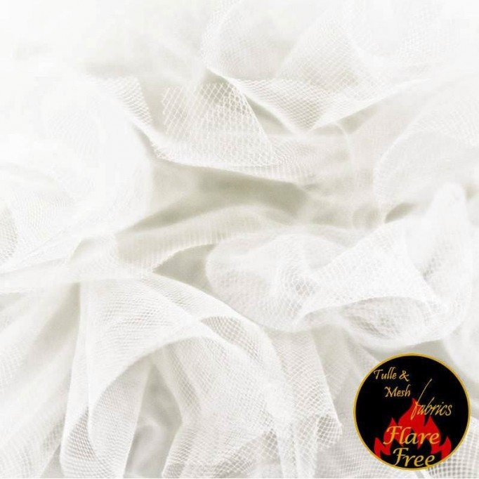 Nuziale Tessuto Tulle Ecru (Silk White) 300CM Largo - (Nuziale Tessuto Tulle 300CM Largo)