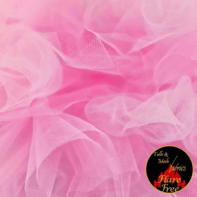 Bruidstule Stof Roze (Sealing Wax) 300CM Breed - (Bruidstule Stoffen 300CM Breed)