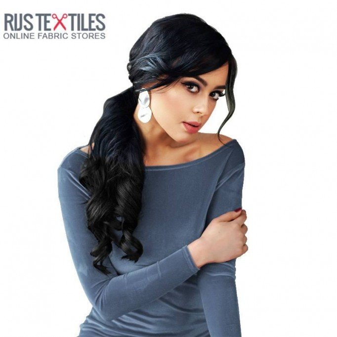 Tessuto Velluto Stretch Jeans - (Tessuti Moda)