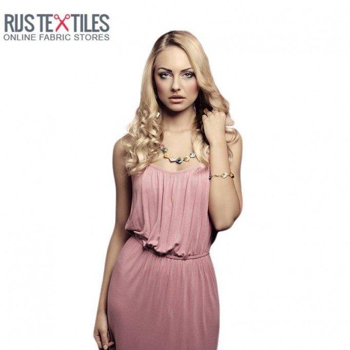 Tissu Viscose Jersey Vieux Rose - (Tissu Jersey Viscose)
