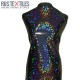 Hologram Fabric Leaf Black Hologram Fabric Leaf Black