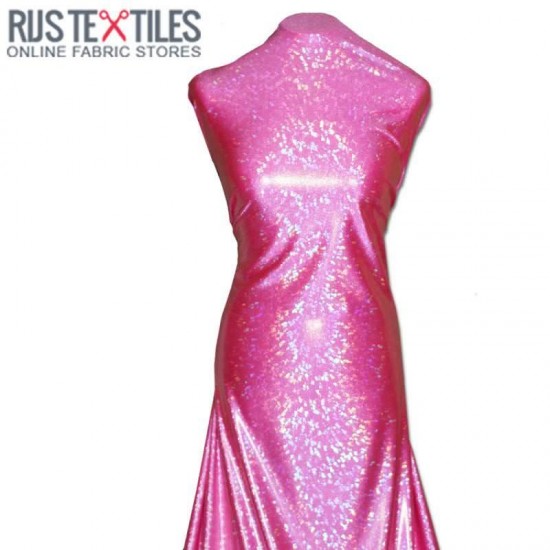 Hologram Fabric Leaf Pink Hologram Fabric Leaf Pink