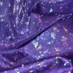 Tessuto Olografico Foglia Viola - (Tessuto Olografico)