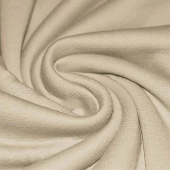 Interlock Jersey Katoen Licht Beige Interlock Jersey Katoen Licht Beige