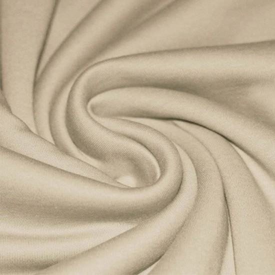 Interlock Jersey Di Cotone Beige Interlock Jersey Di Cotone Beige