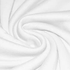 Interlockjersey 100% Cotton White