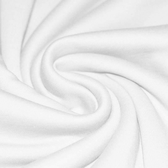 Interlock Jersey 100% Bomuld Hvid - (Interlock Jersey 100% Bomuld)