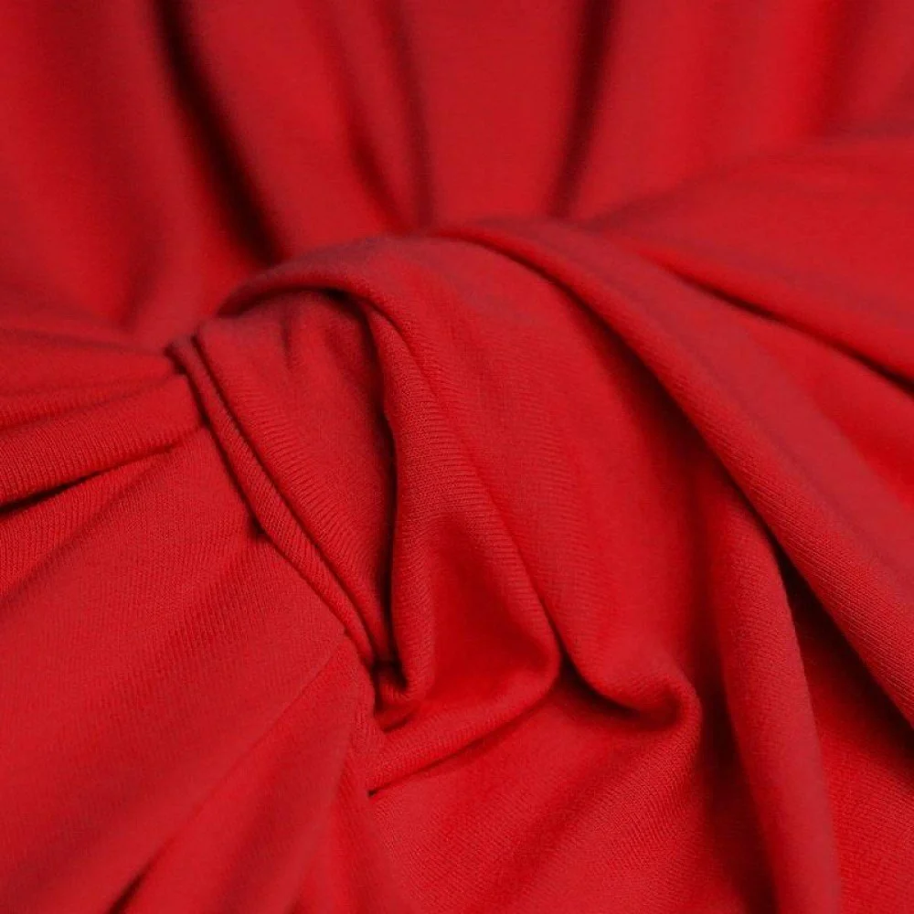 Viscose Jersey Stof Donker Rood Viscose Jersey Stof Donker Rood