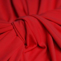 Jersey Di Viscosa Rosso Scuro
