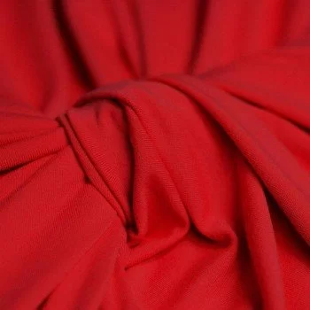 Jersey Di Viscosa Rosso Scuro Jersey Di Viscosa Rosso Scuro