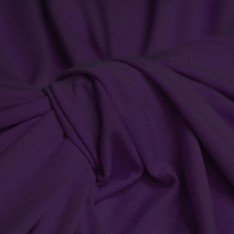 Jersey Di Viscosa Viola Scuro
