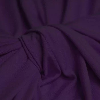 Jersey Di Viscosa Viola Scuro Jersey Di Viscosa Viola Scuro