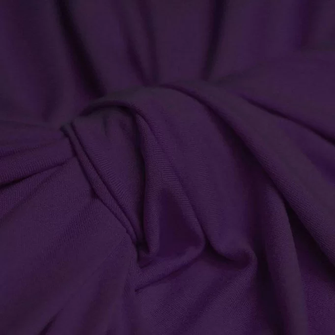 Tissu Viscose Jersey Violet Foncé  - (Tissu Jersey Viscose)