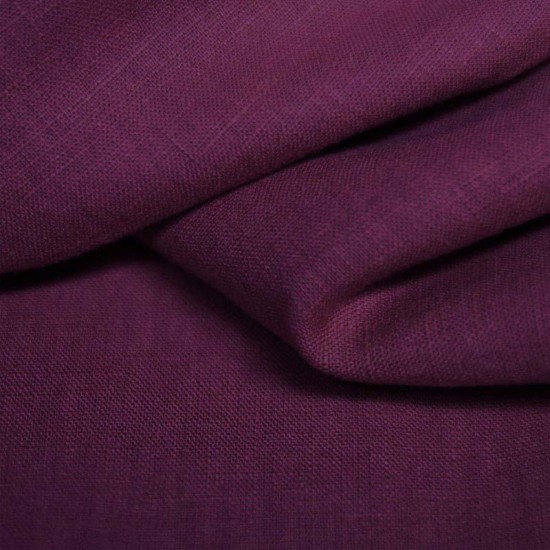 Linen Fabric Eggplant Linen Fabric Eggplant
