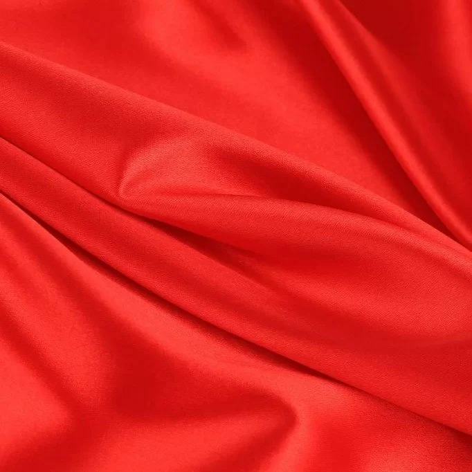 Tkanina Lycra (Błyszcząca) Czerwony Tkaniny Lycra Błyszcząca