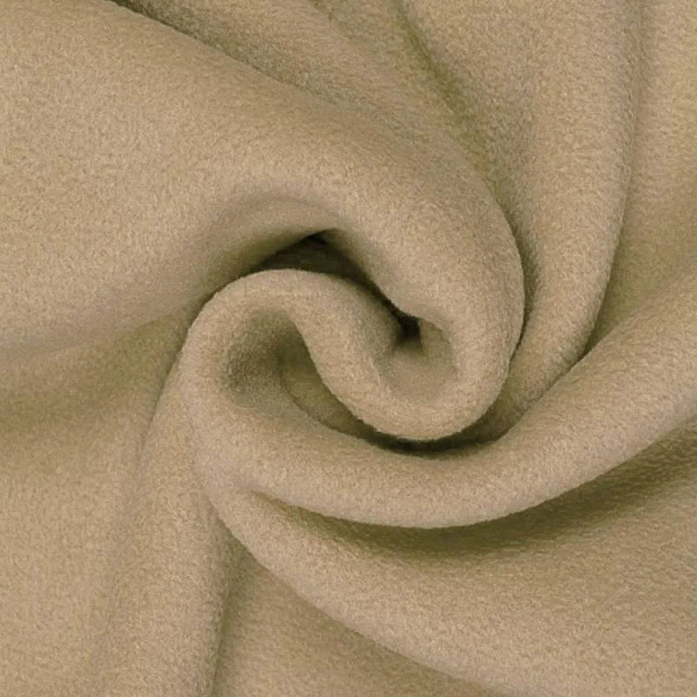 Polar Fleece Fabric Dark Beige 