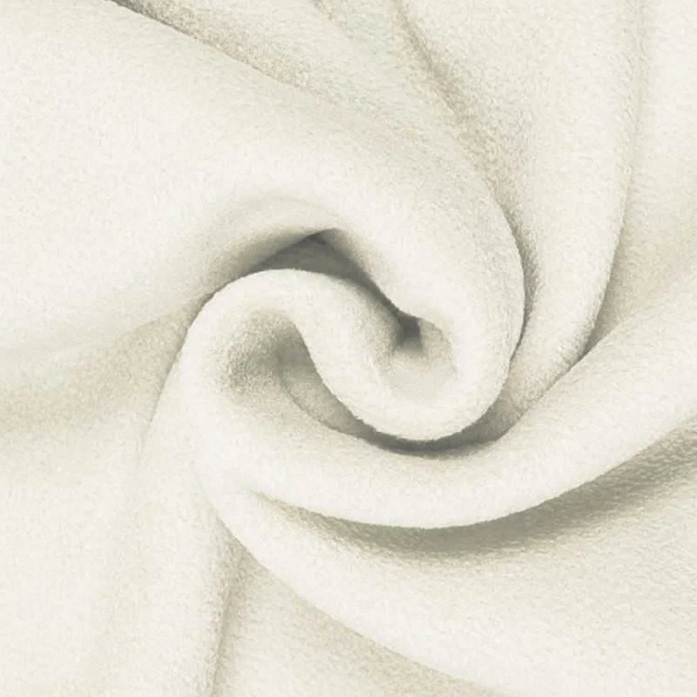 Polar Fleece Fabric Ecru
