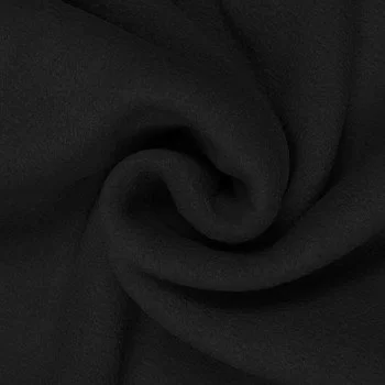 Polar Fleece Stof Zwart  Polar Fleece Stof Zwart