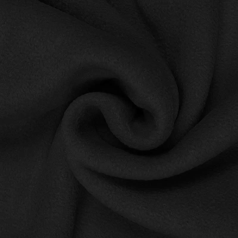 Polar Fleece Stof Zwart