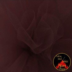 Tulle Fabric Dark Bordeaux (Burgundy)