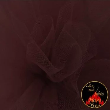 Tulle Tessuto Bordeaux Scuro (Burgundy) - (Tulle Tessuto)