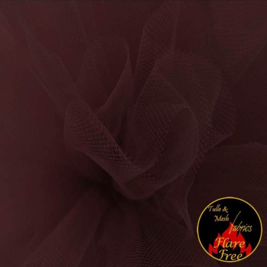 Tulle Fabric Dark Bordeaux Tulle Fabric Dark Bordeaux