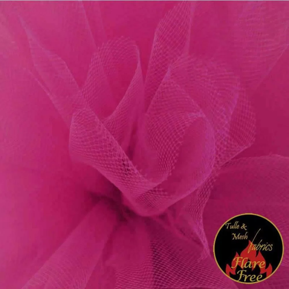 Tule Stof Fuchsia (Cherry)