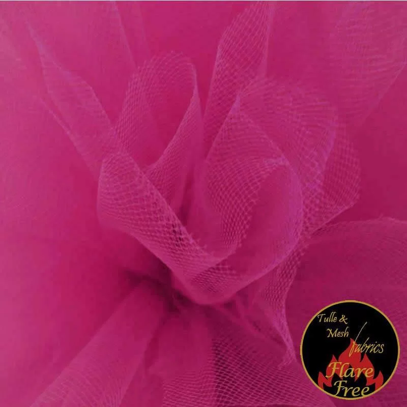Tule Stof Fuchsia (Cherry)