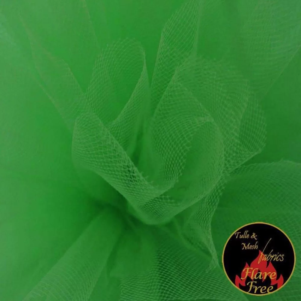 Tule Stof Fluor Groen (Fluorescent Baize)