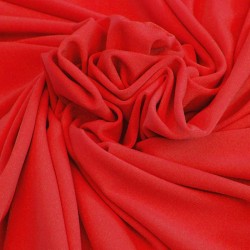 Tessuto Travel Di Jersey Rosso