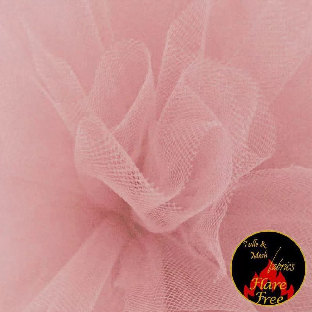 Tule Stof Oud Roze