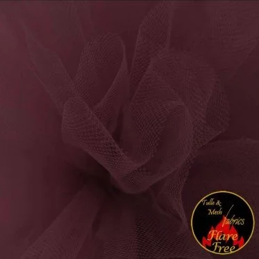 Tulle Fabric Bordeaux (Wine) - (Tulle Fabric)