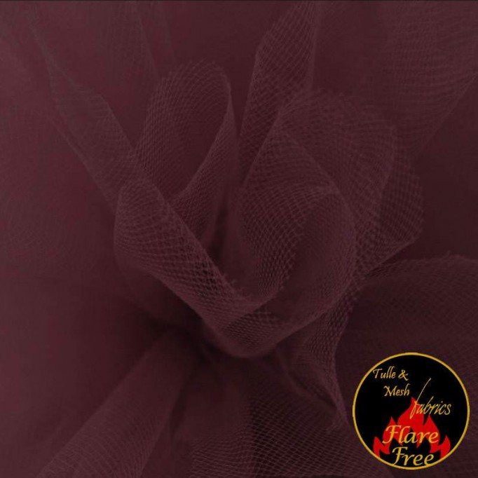 Tissu Tulle Bordeaux (Wine) - (Tissu Tulle)