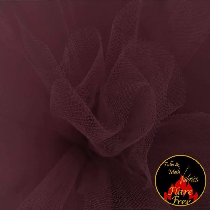 Tissu Tulle Bordeaux (Wine) - (Tissu Tulle)