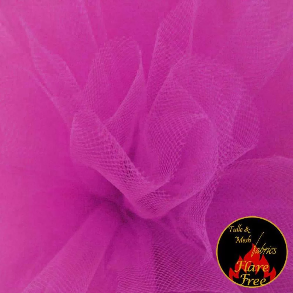 Tule Stof Fluor Kardinaal (Fluorescent Pink)