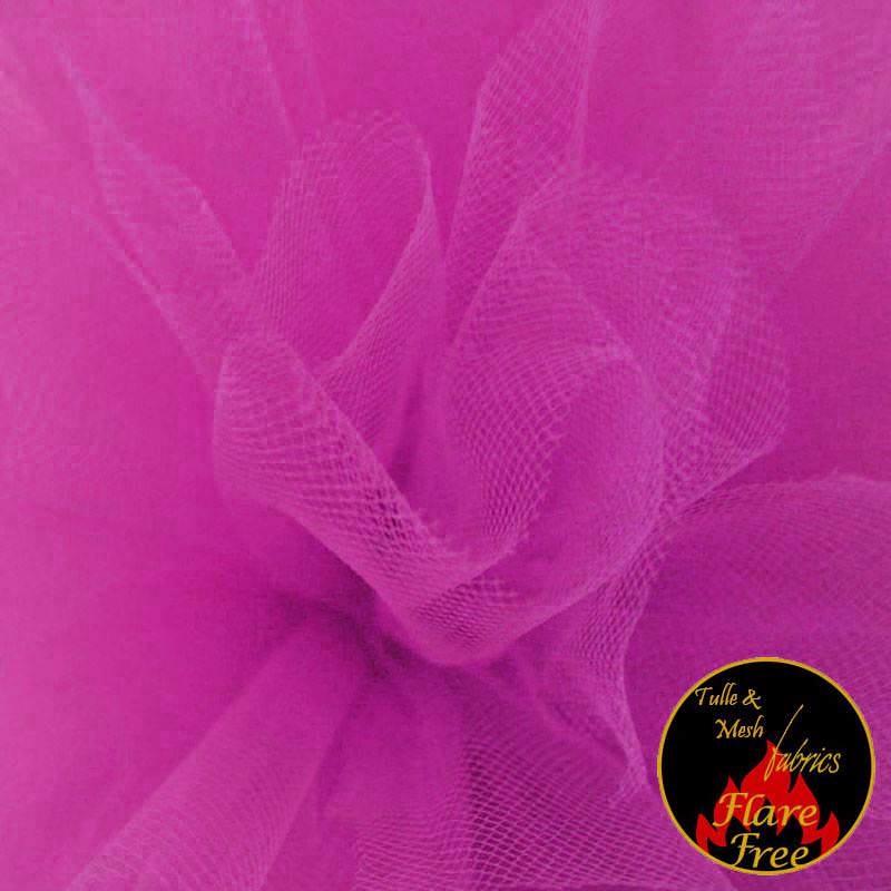 Tule Stof Fluor Kardinaal (Fluorescent Pink)