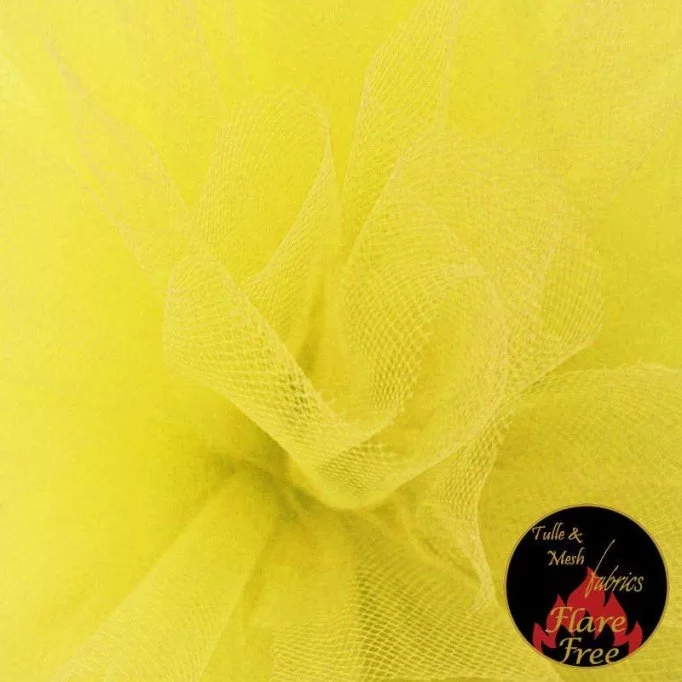 Tissu Tulle Jaune (Citronelle) - (Tissu Tulle)
